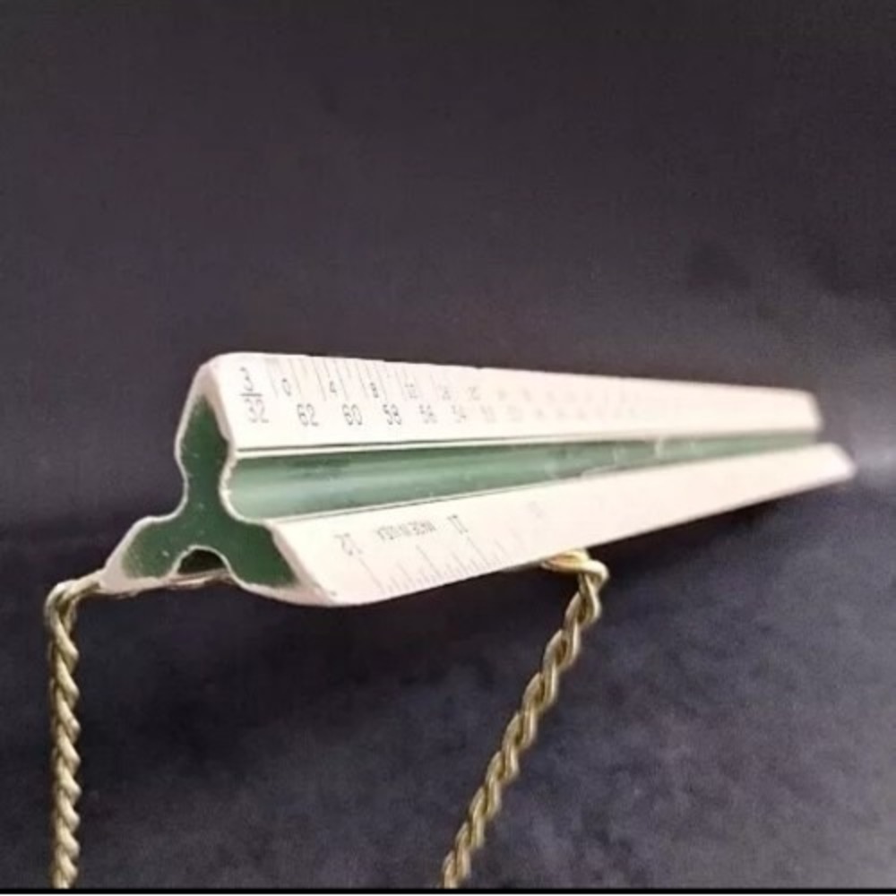 K&E 1621W PARAGON RULER Drafting ARCHITECT SCALE Star Quality KEUFFEL ESSER K&E